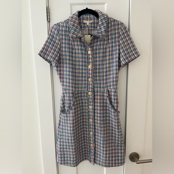 MAJE Renizam Multicolor Tweed Dress - NWT - Size 36 / Small - Picture 13 of 16